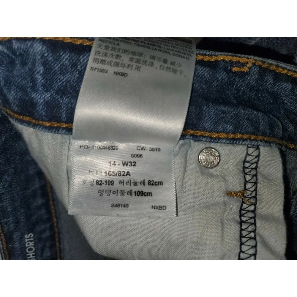 denizen from Levi's Cut Off‎ Hi-rise Shorts 14 Women's Logo